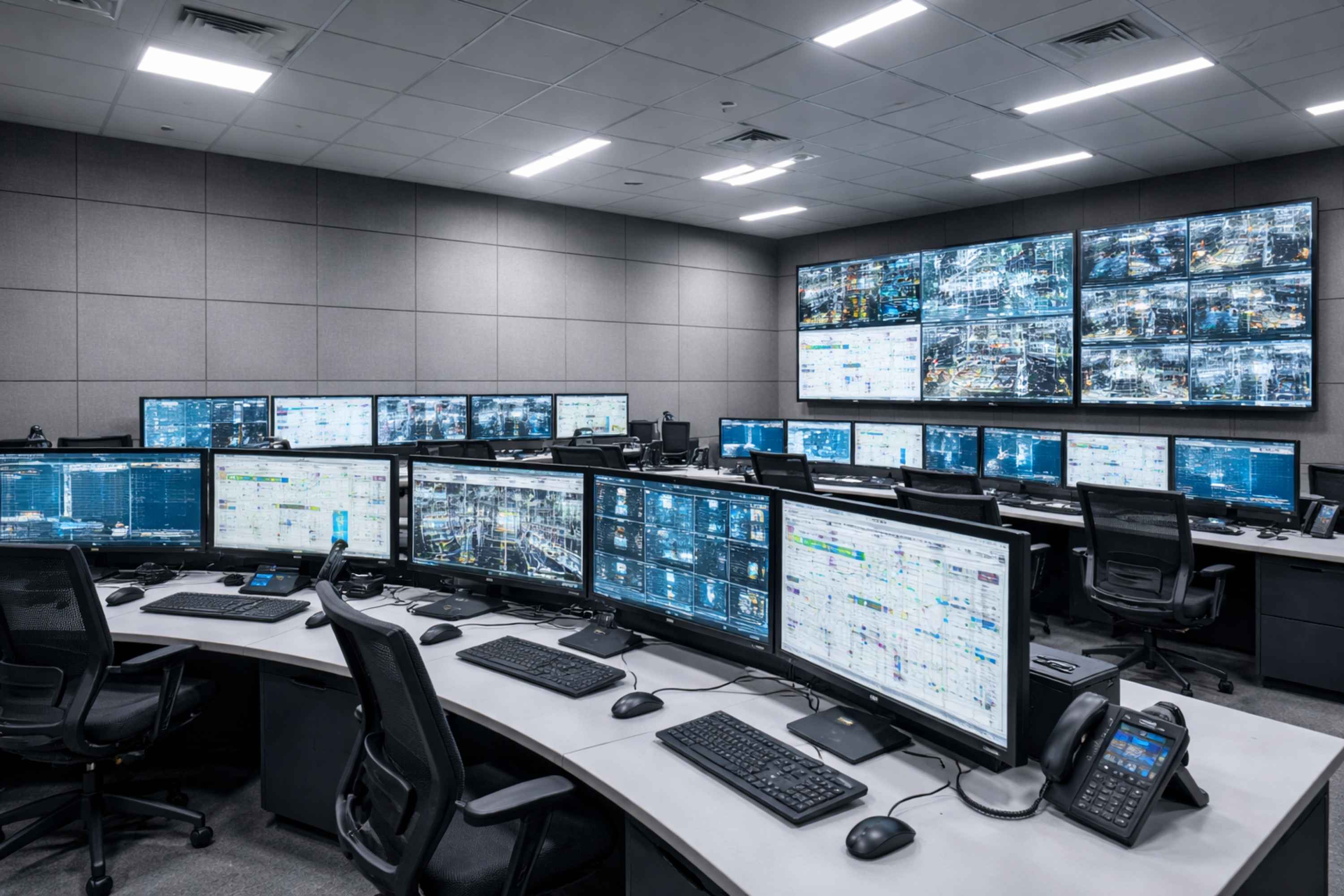 Quiet industrial control room soundproofing